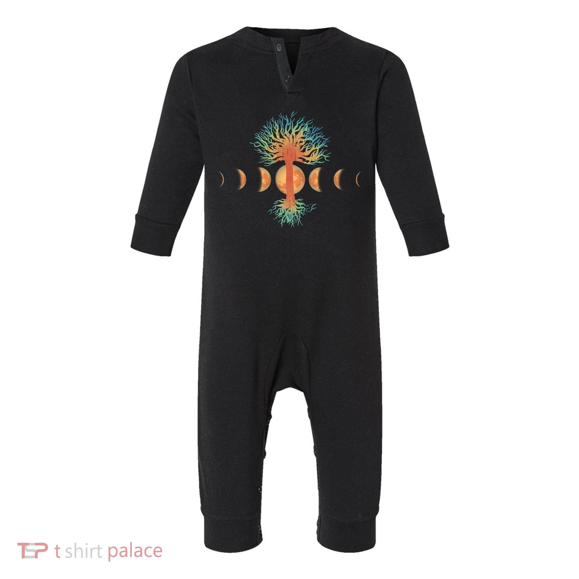Moon Phases Tree Of Life Infant Fleece One Piece
