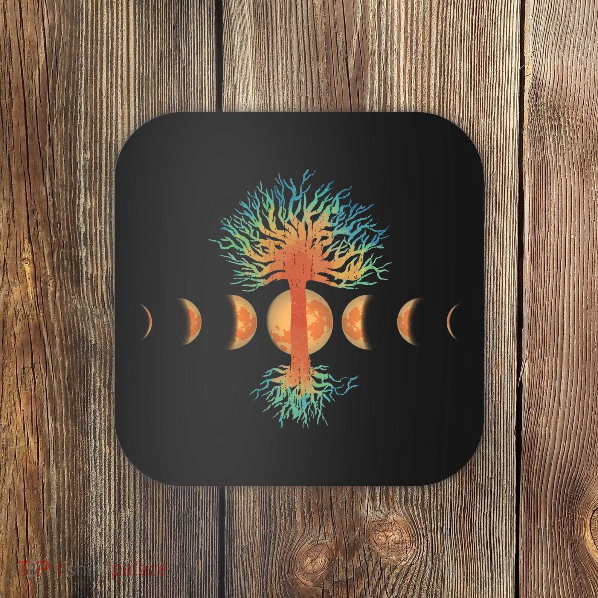 Moon Phases Tree Of Life Coaster