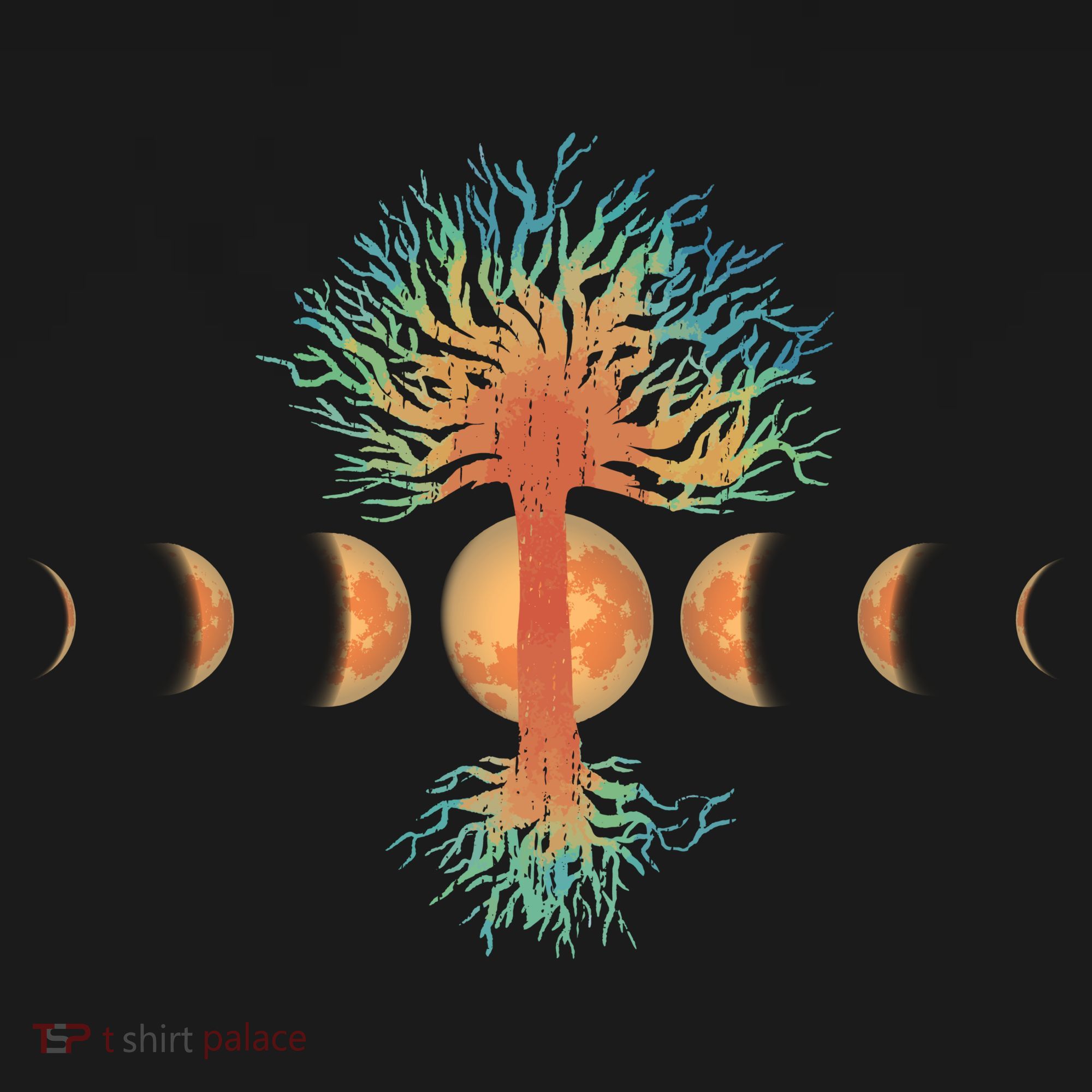 Moon Phases Tree Of Life Polo