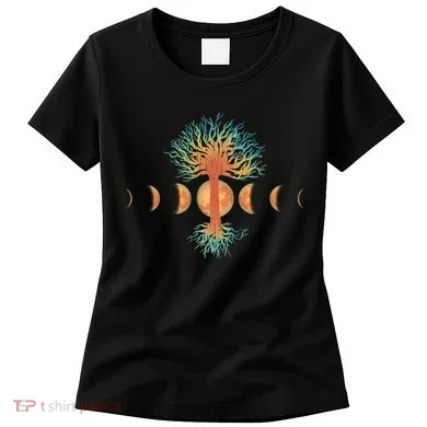 Moon Phases Tree Of Life Women's T-Shirt