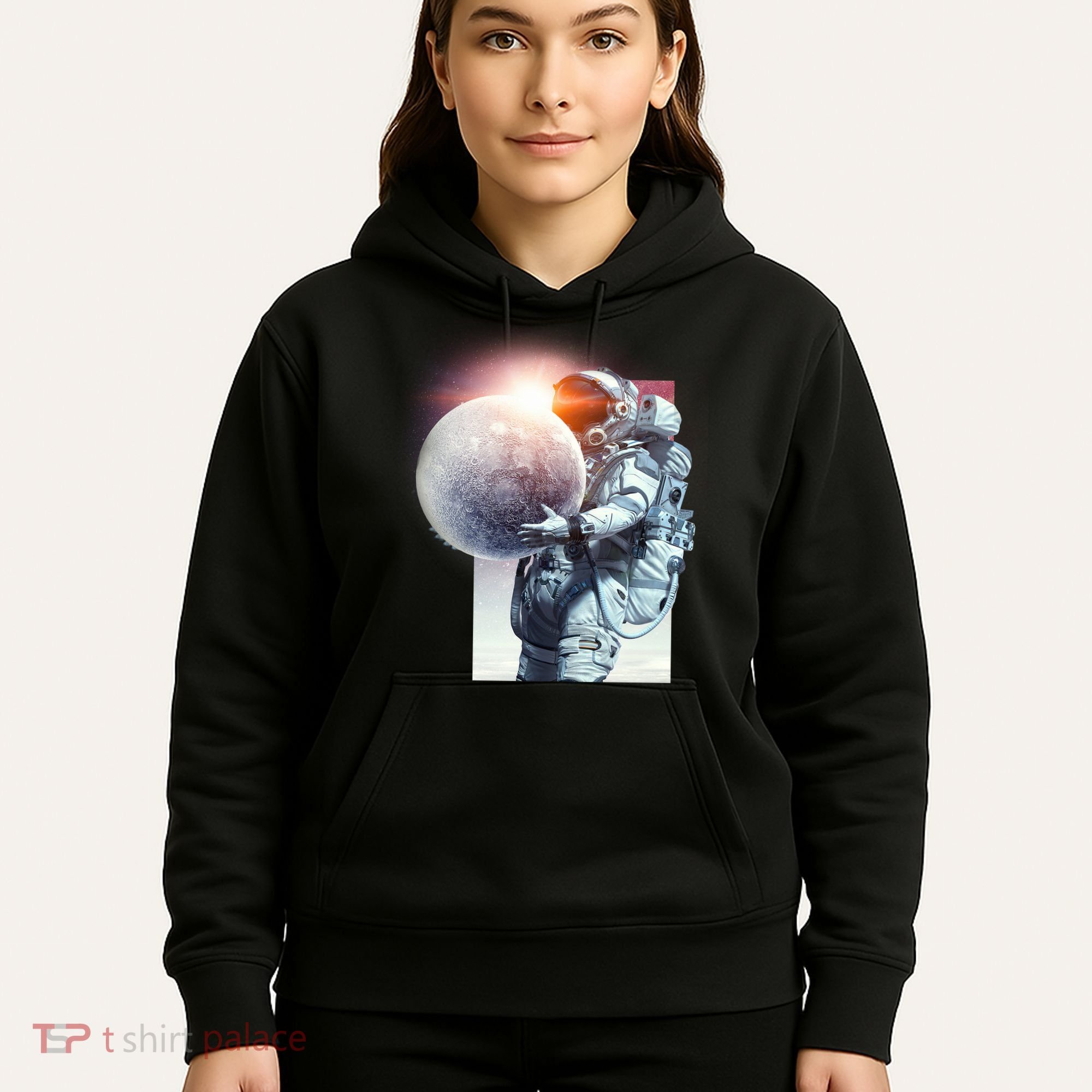 Moon Play Graphic Hoodie