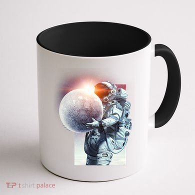 Moon Play Graphic Coffee Mug back