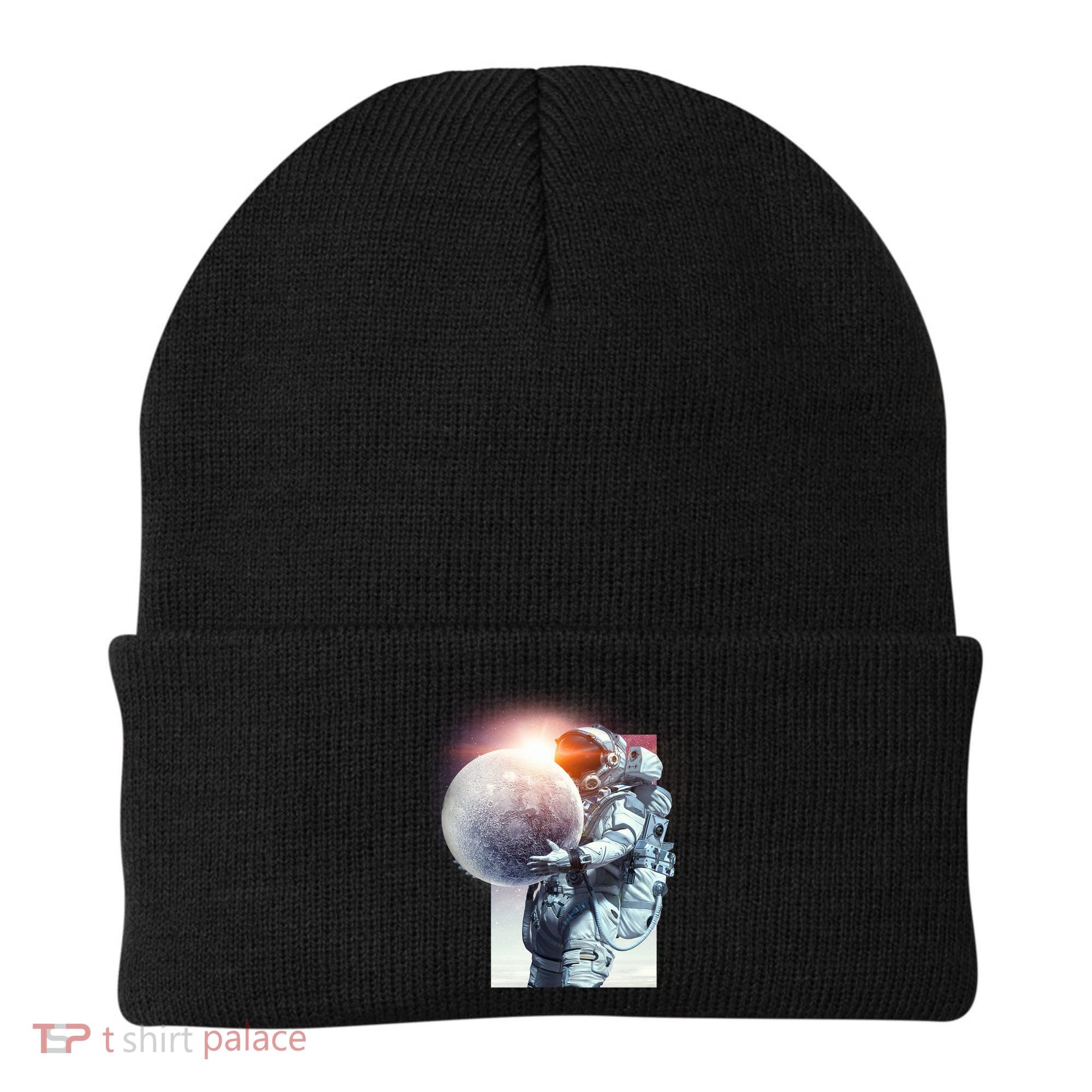Moon Play Graphic Beanie