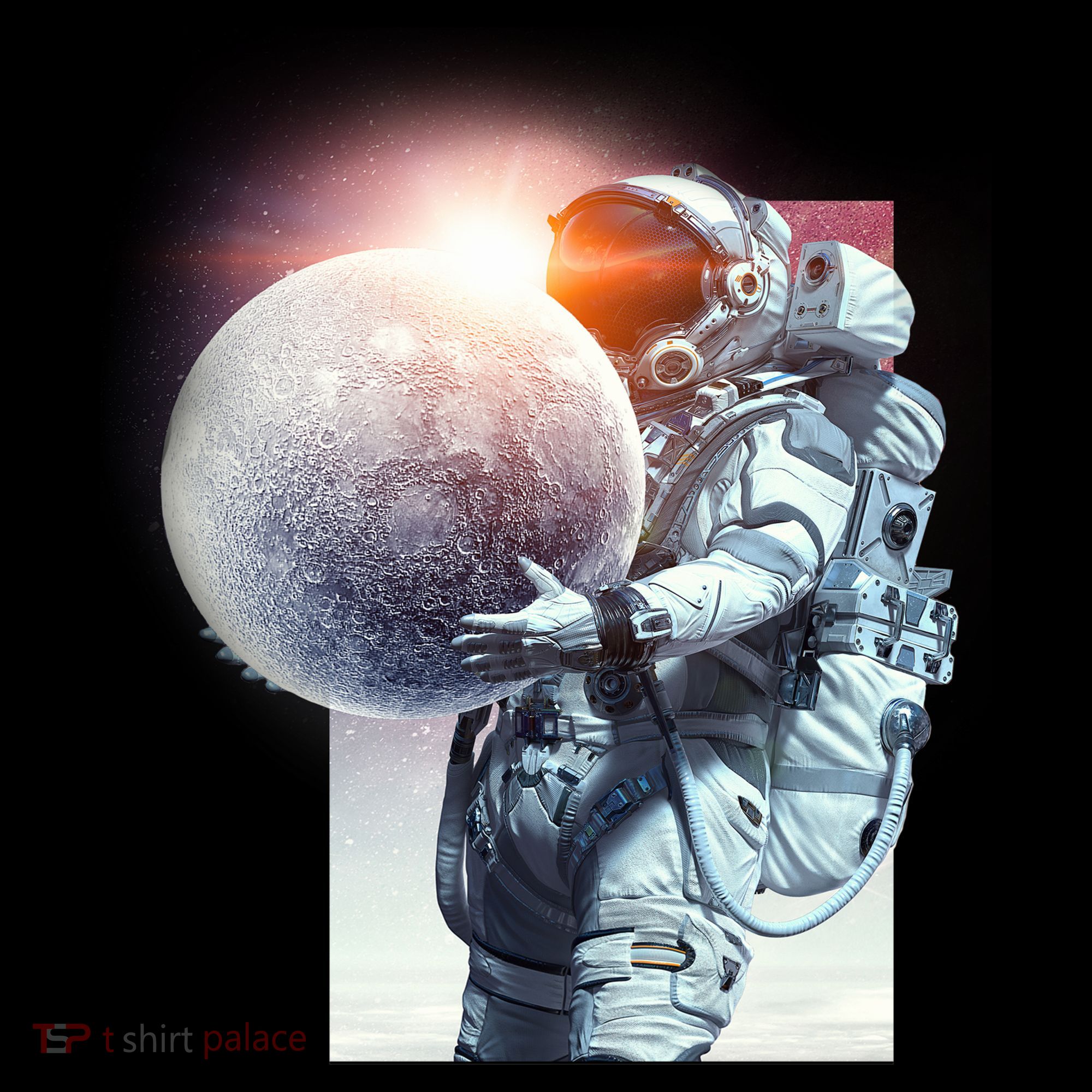Moon Play Graphic Polo