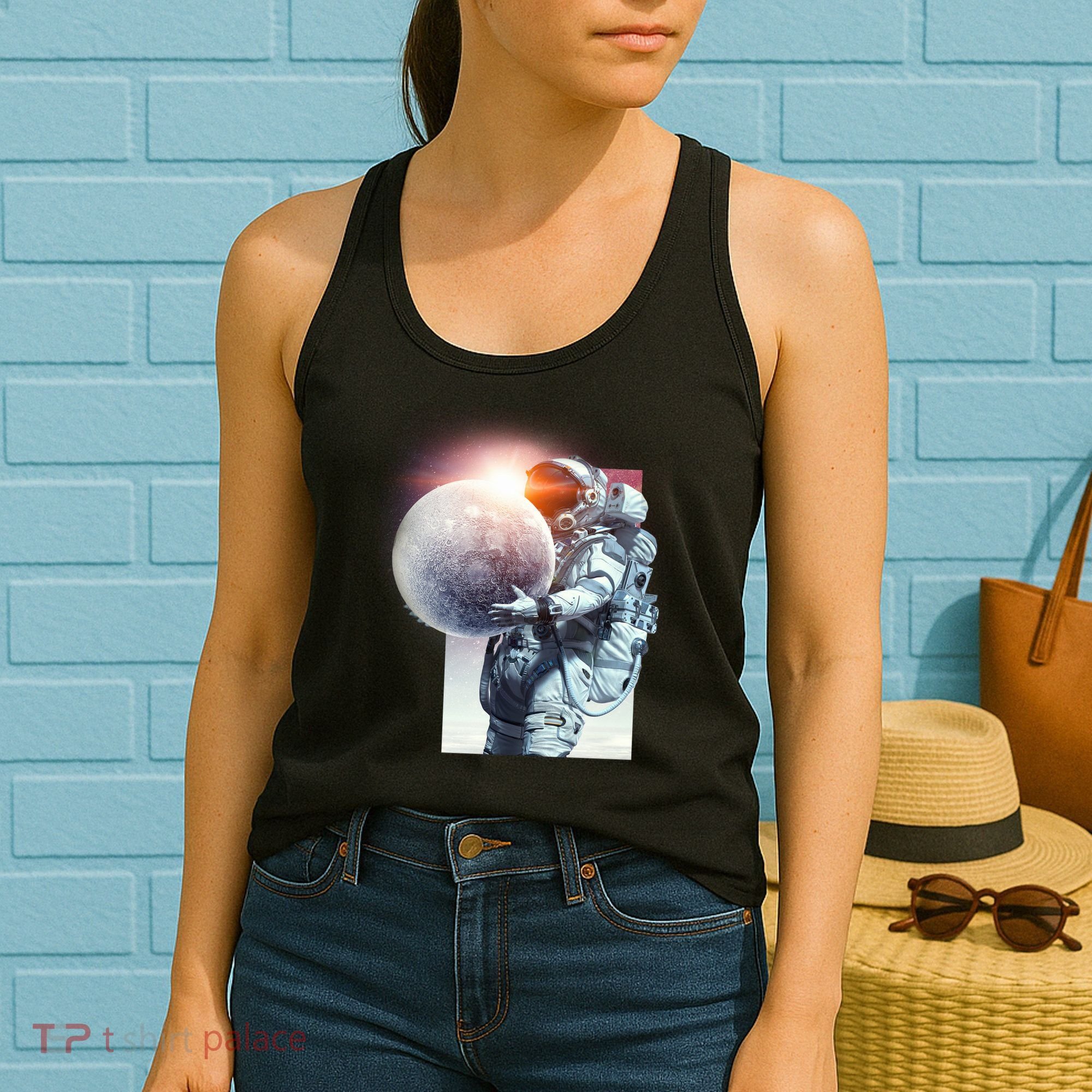 Moon Play Graphic Women's Tank Top