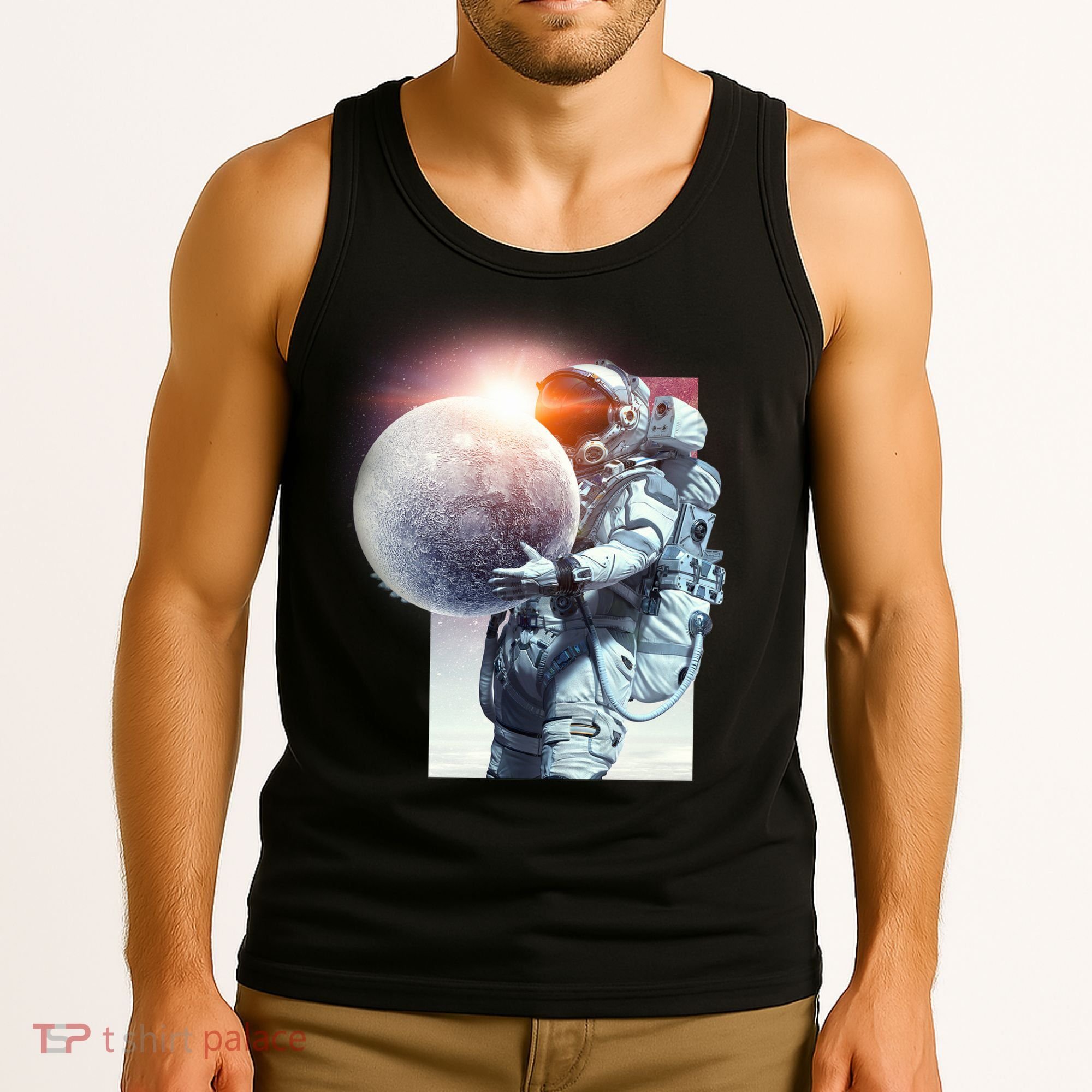 Moon Play Graphic Tank Top