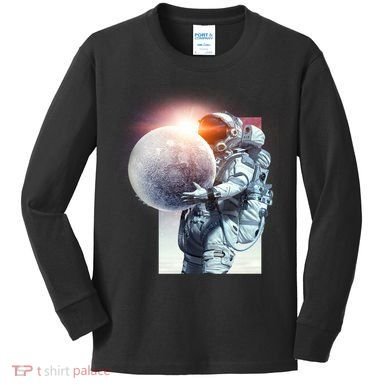 Moon Play Graphic Kids Long Sleeve Shirt
