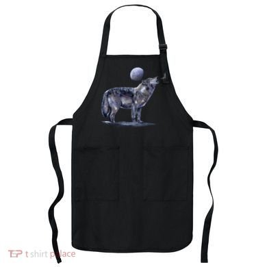 Moon Wolf Apron