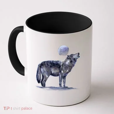Moon Wolf Coffee Mug