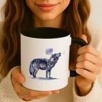 Moon Wolf Coffee Mug thumb 3