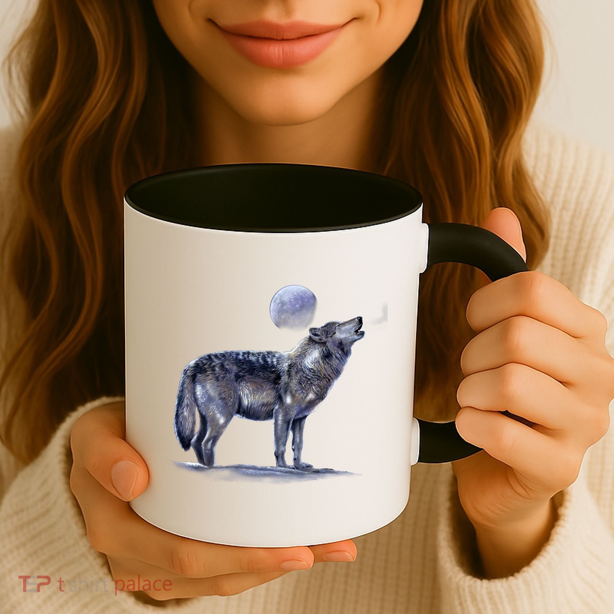 Moon Wolf Coffee Mug