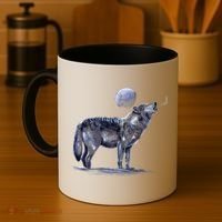 Moon Wolf Coffee Mug thumb 4