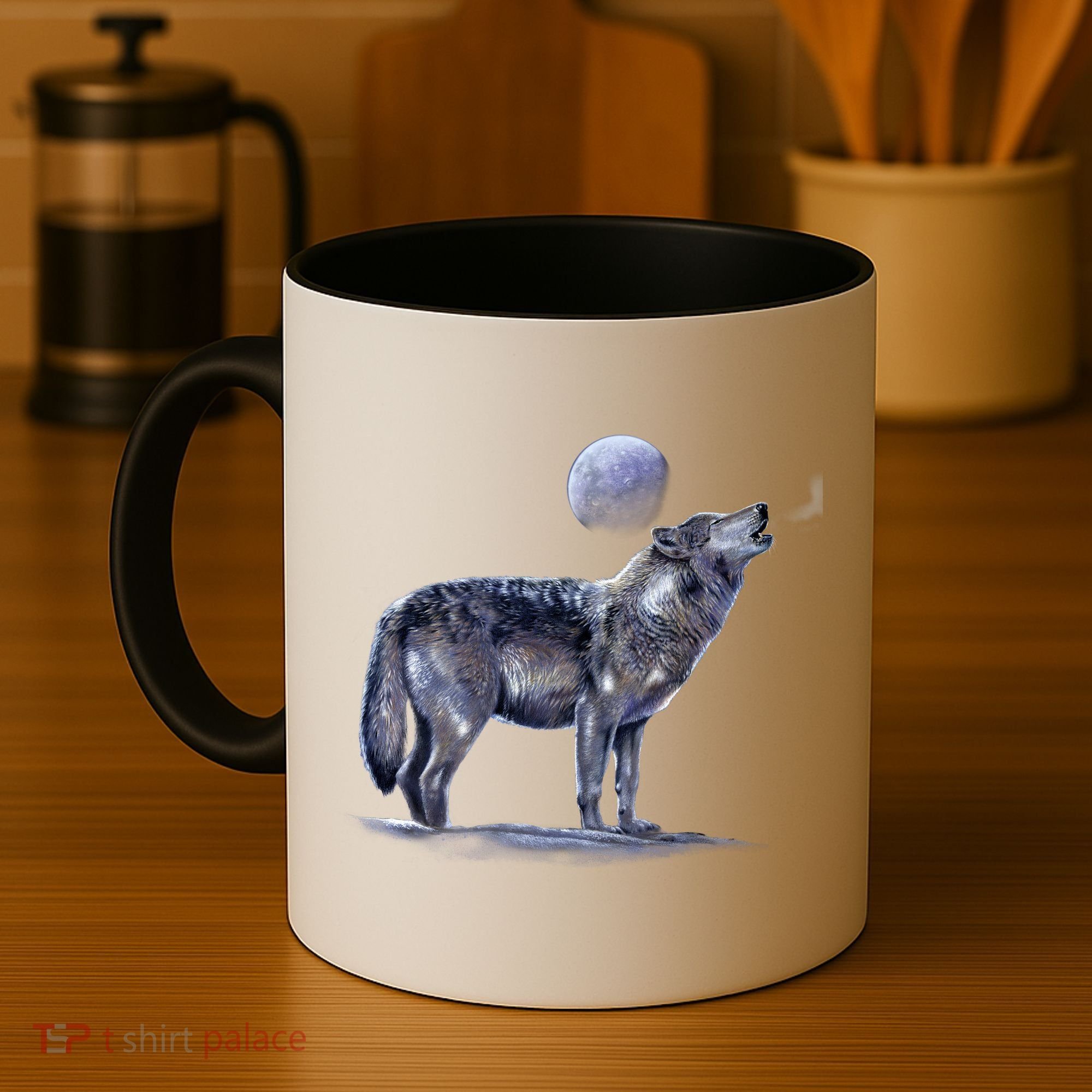 Moon Wolf Coffee Mug