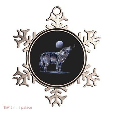 Moon Wolf Ornament