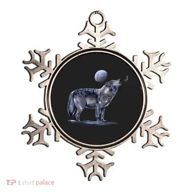Moon Wolf Ornament