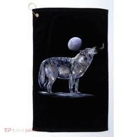 Moon Wolf Golf Towel thumb 0