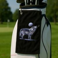 Moon Wolf Golf Towel thumb 2