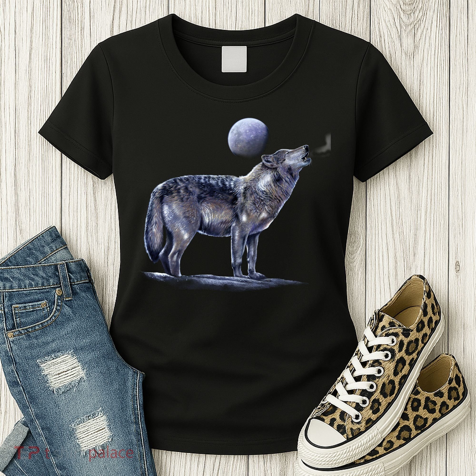 Moon Wolf Women's T-Shirt