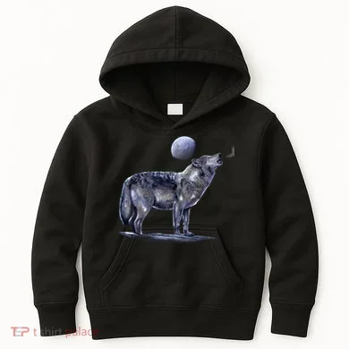 Moon Wolf Kids Hoodie