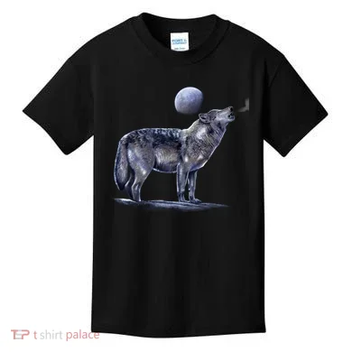 Moon Wolf Kids T-Shirt