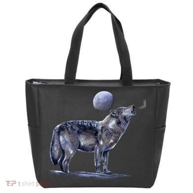 Moon Wolf Tote Bag