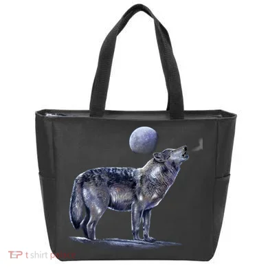Moon Wolf Tote Bag