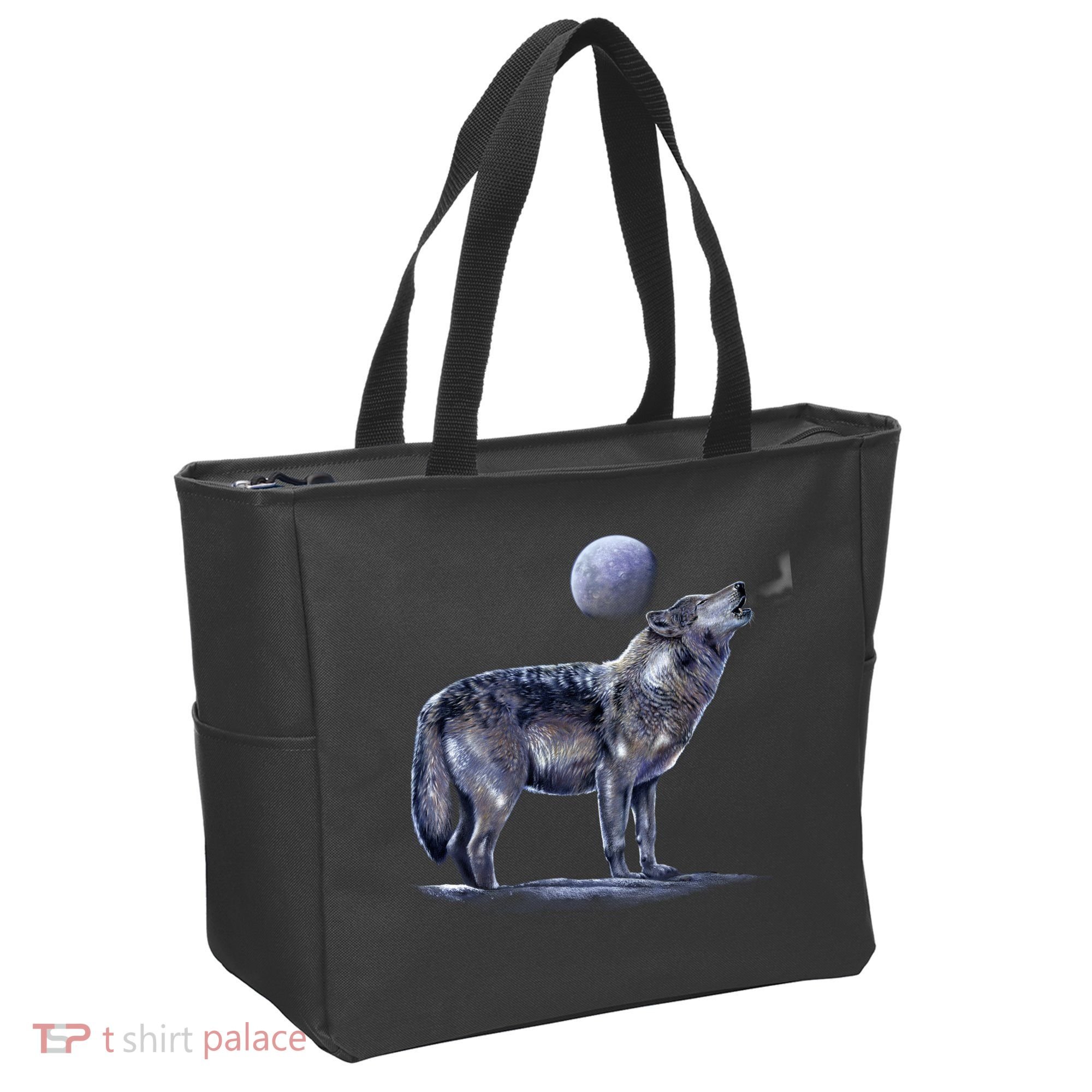 Moon Wolf Tote Bag