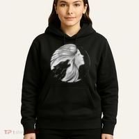 Moon Wolf Illustration Hoodie thumb 5