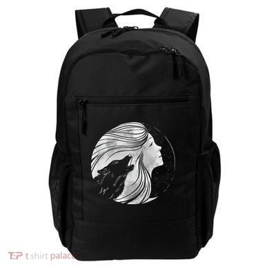 Moon Wolf Illustration Backpack