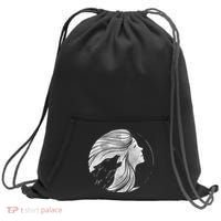 Moon Wolf Illustration Sweatshirt Cinch Pack Bag thumb 0