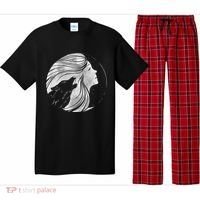Moon Wolf Illustration Pajama Set thumb 0