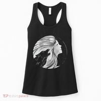 Moon Wolf Illustration Women's Tank Top thumb 0