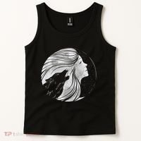 Moon Wolf Illustration Tank Top thumb 2