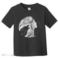 Moon Wolf Illustration Toddler T-Shirt thumb 0