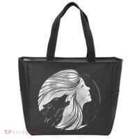 Moon Wolf Illustration Tote Bag thumb 0
