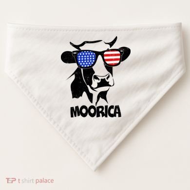 Moorica Cow USA-Made Doggie Bandana