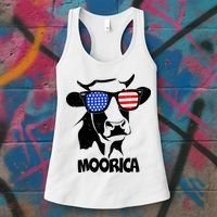 Moorica Cow Women's Tank Top thumb 3