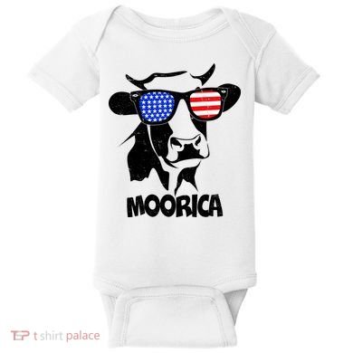 Moorica Cow Baby Bodysuit