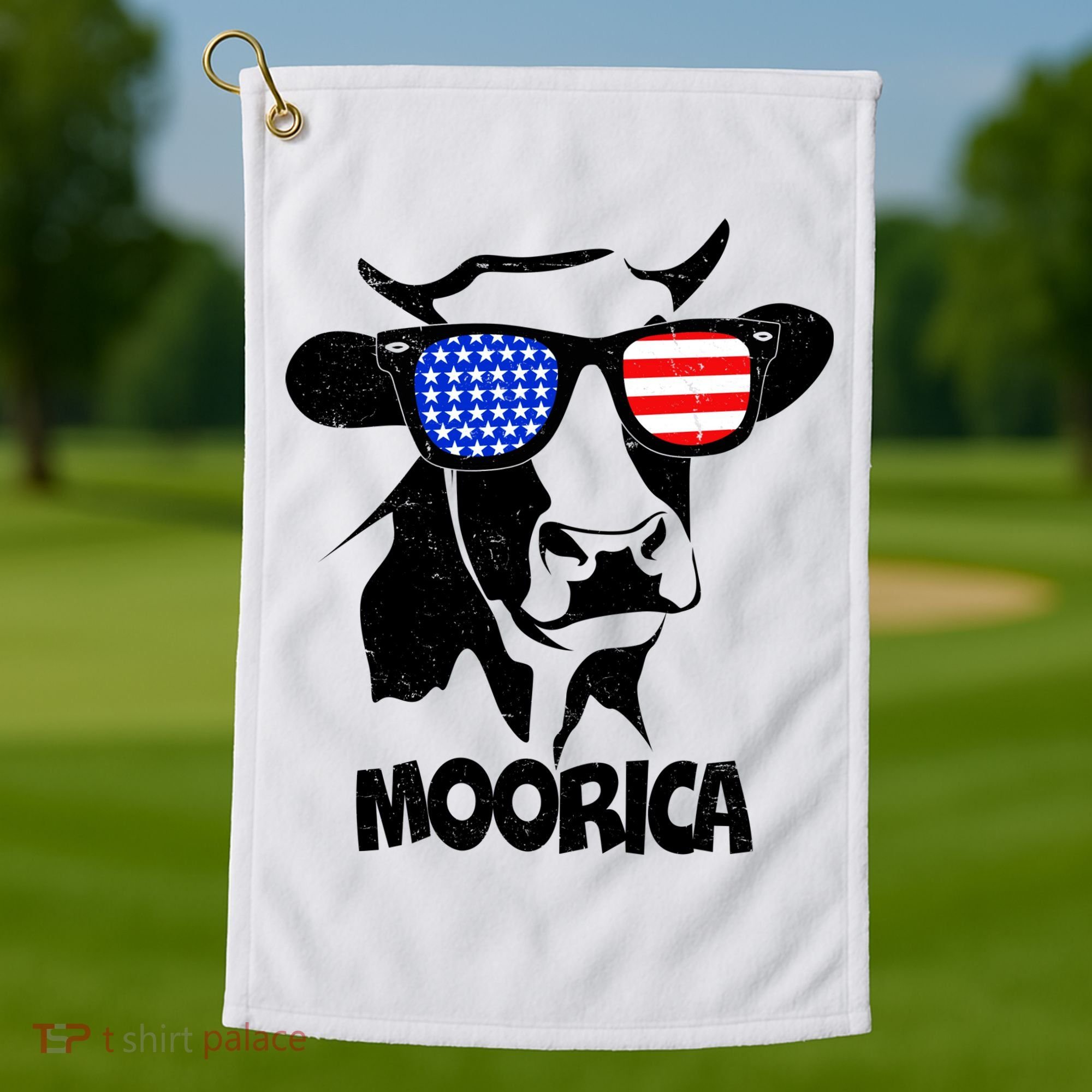 Moorica Cow Golf Towel