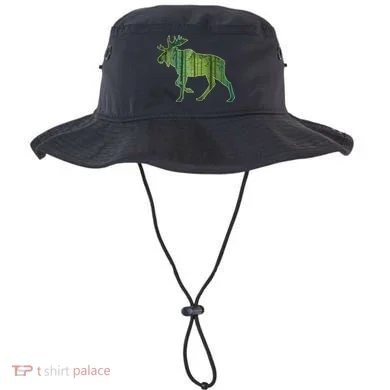 Moose Forest Silhouette Bucket Hat