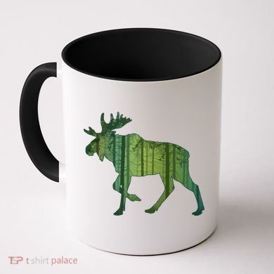 Moose Forest Silhouette Coffee Mug