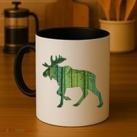 Moose Forest Silhouette Coffee Mug thumb 4