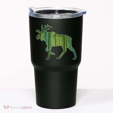 Moose Forest Silhouette Tumbler