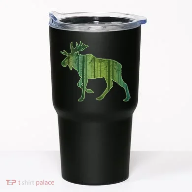 Moose Forest Silhouette Tumbler