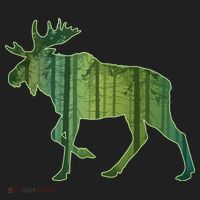 Moose Forest Silhouette Hat thumb 2