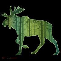 Moose Forest Silhouette Tank Top thumb 6