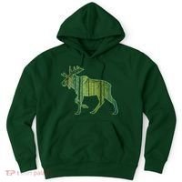 Moose Forest Silhouette Hoodie thumb 0