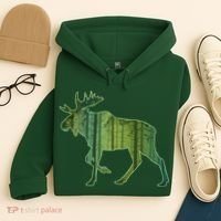Moose Forest Silhouette Hoodie thumb 4
