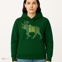 Moose Forest Silhouette Hoodie thumb 5