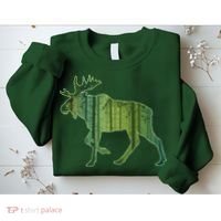 Moose Forest Silhouette Sweatshirt thumb 2
